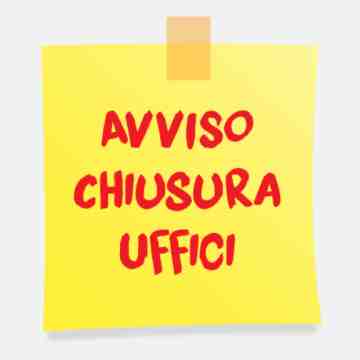 AVVISO CHIUSURA UFFICIO DEMOGRAFICO